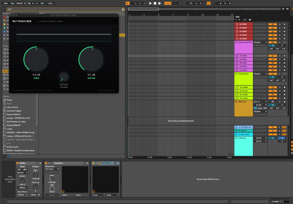 N27 Punch Box in Ableton Live